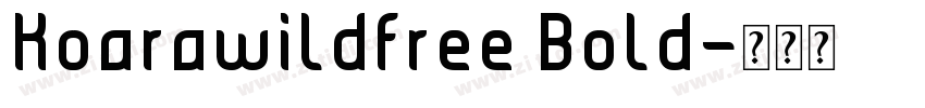 Koarawildfree Bold字体转换
